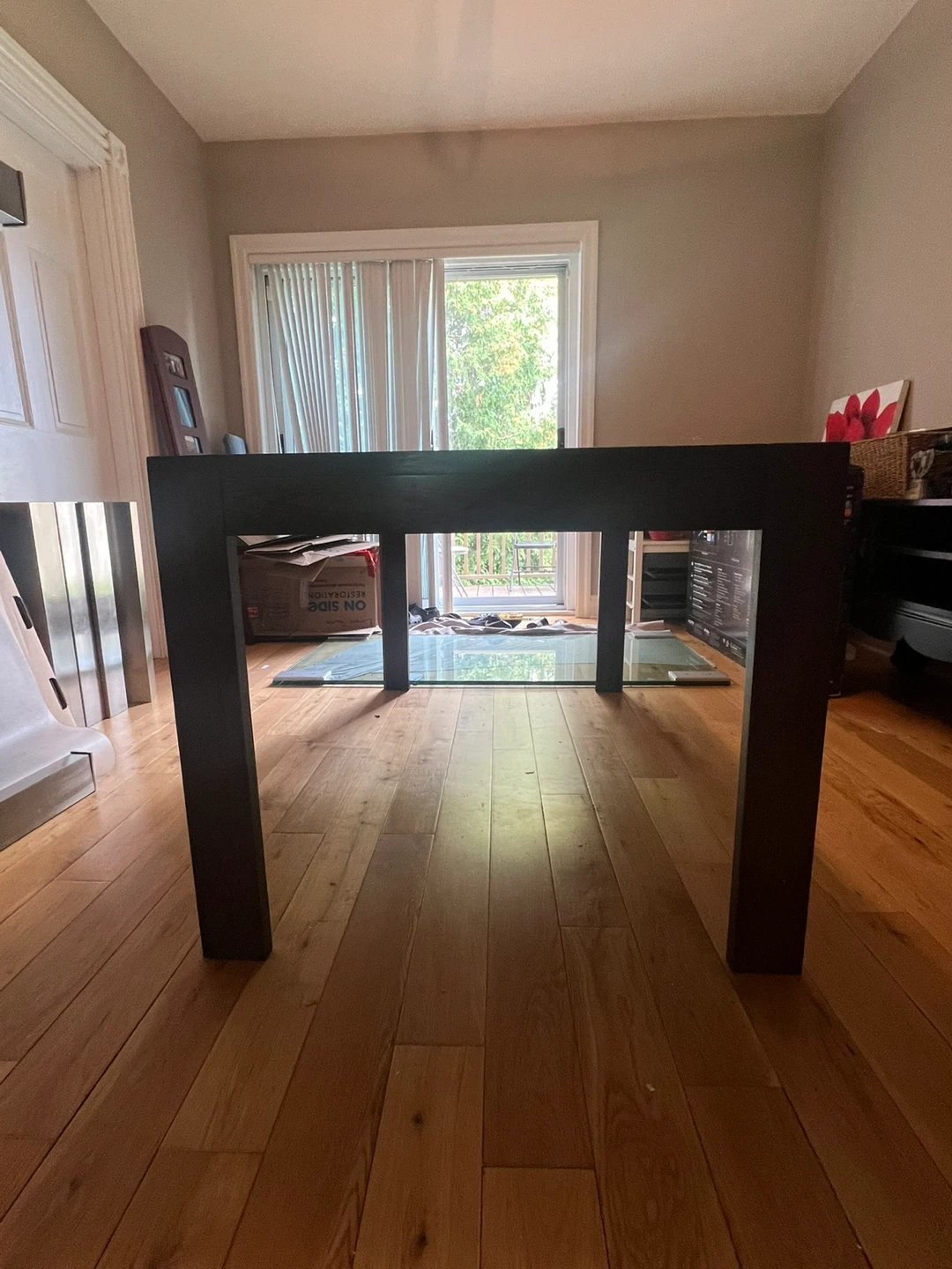 Dark Brown Wooden Dining Table - photo 2