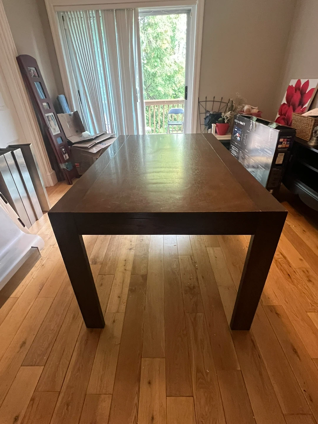 Dark Brown Wooden Dining Table - photo 4