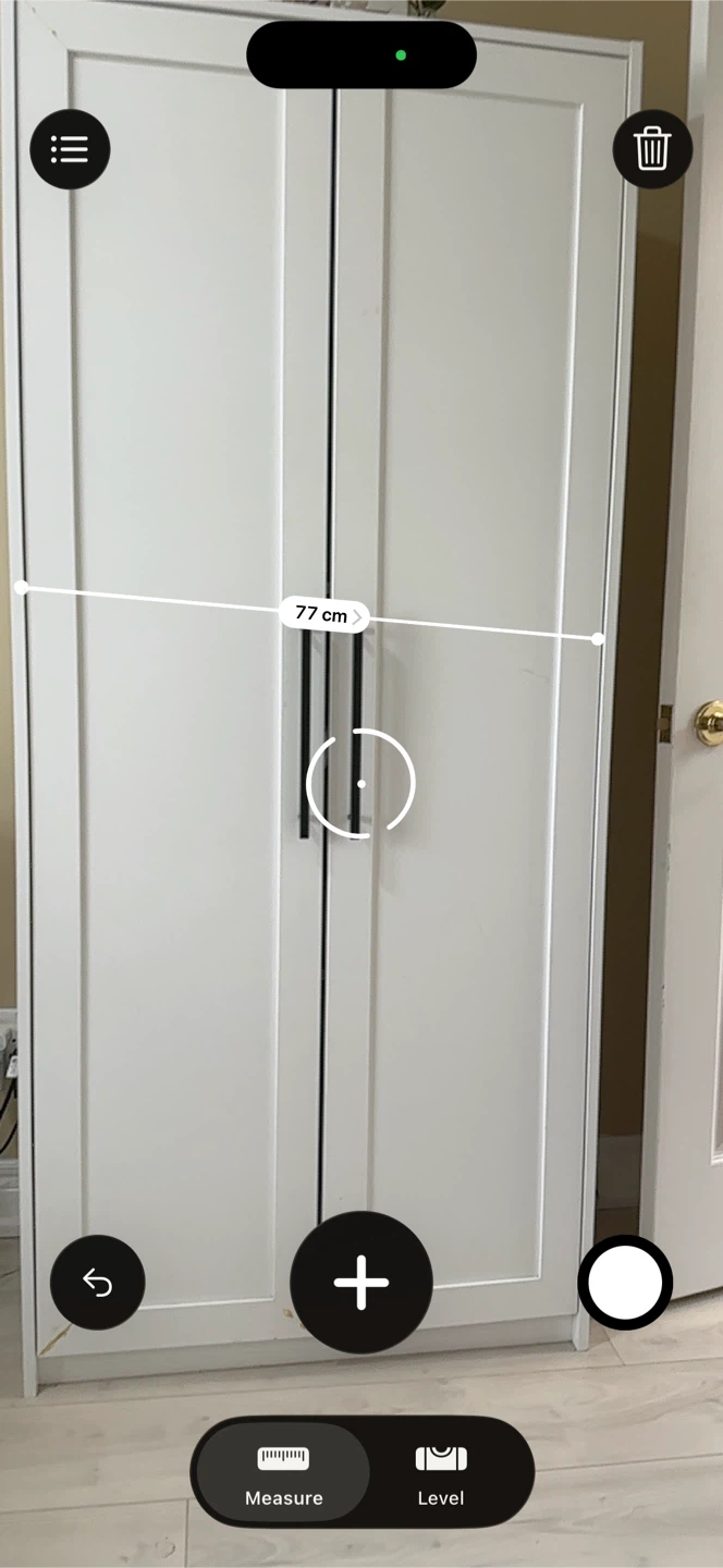 White Two-Door Wardrobe