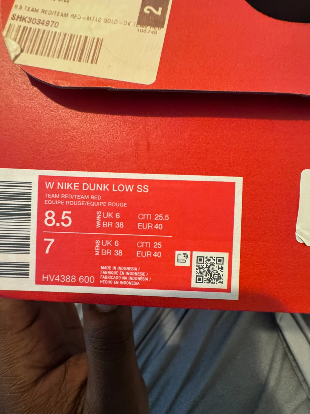 Nike Dunk Low SS Team Red - photo 5
