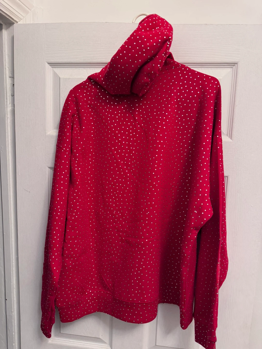 Rockstar Original Red Rhinestone Hoodie - photo 3