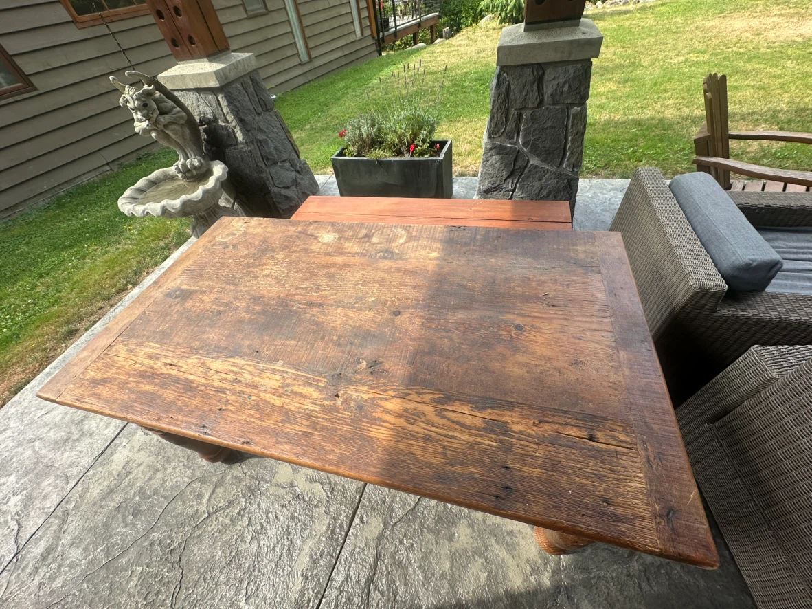 Rustic Solid Wood Dining Table