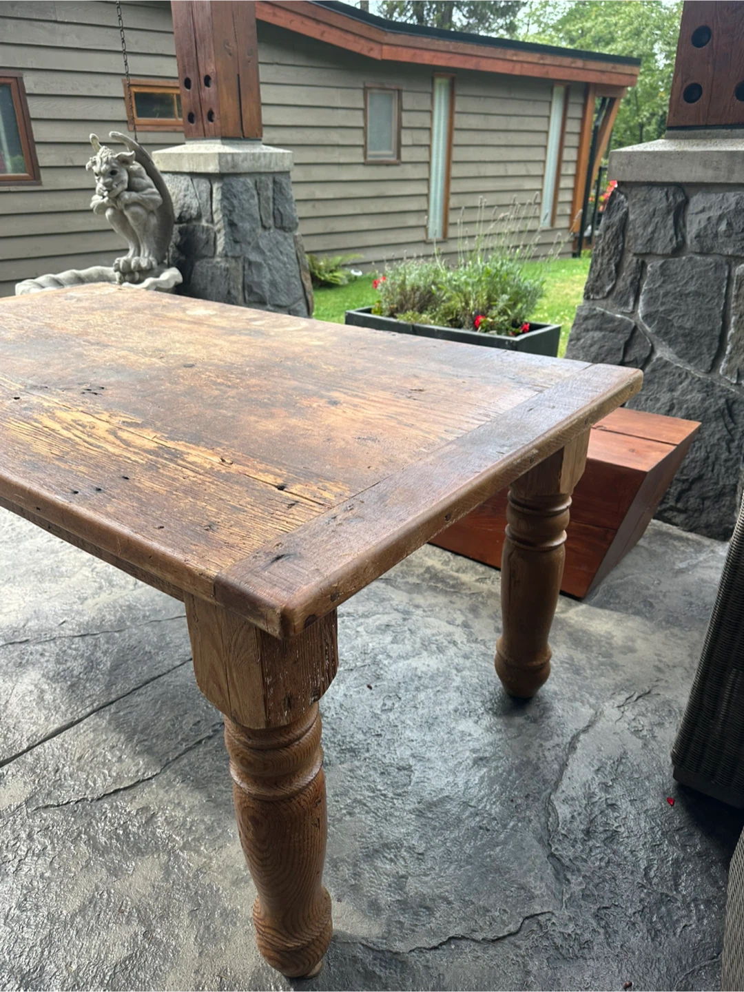 Rustic Solid Wood Dining Table - photo 2