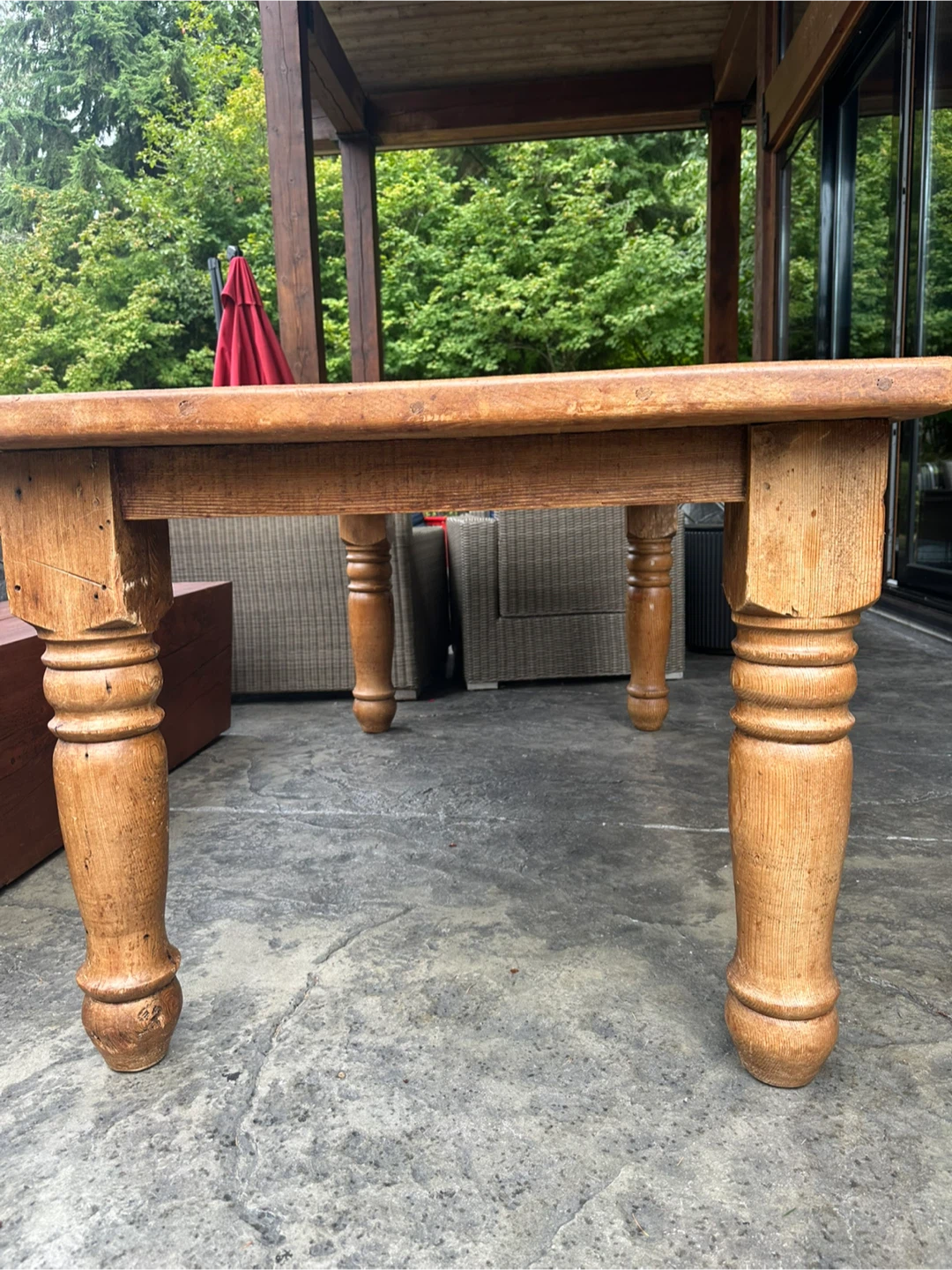 Rustic Solid Wood Dining Table - photo 4