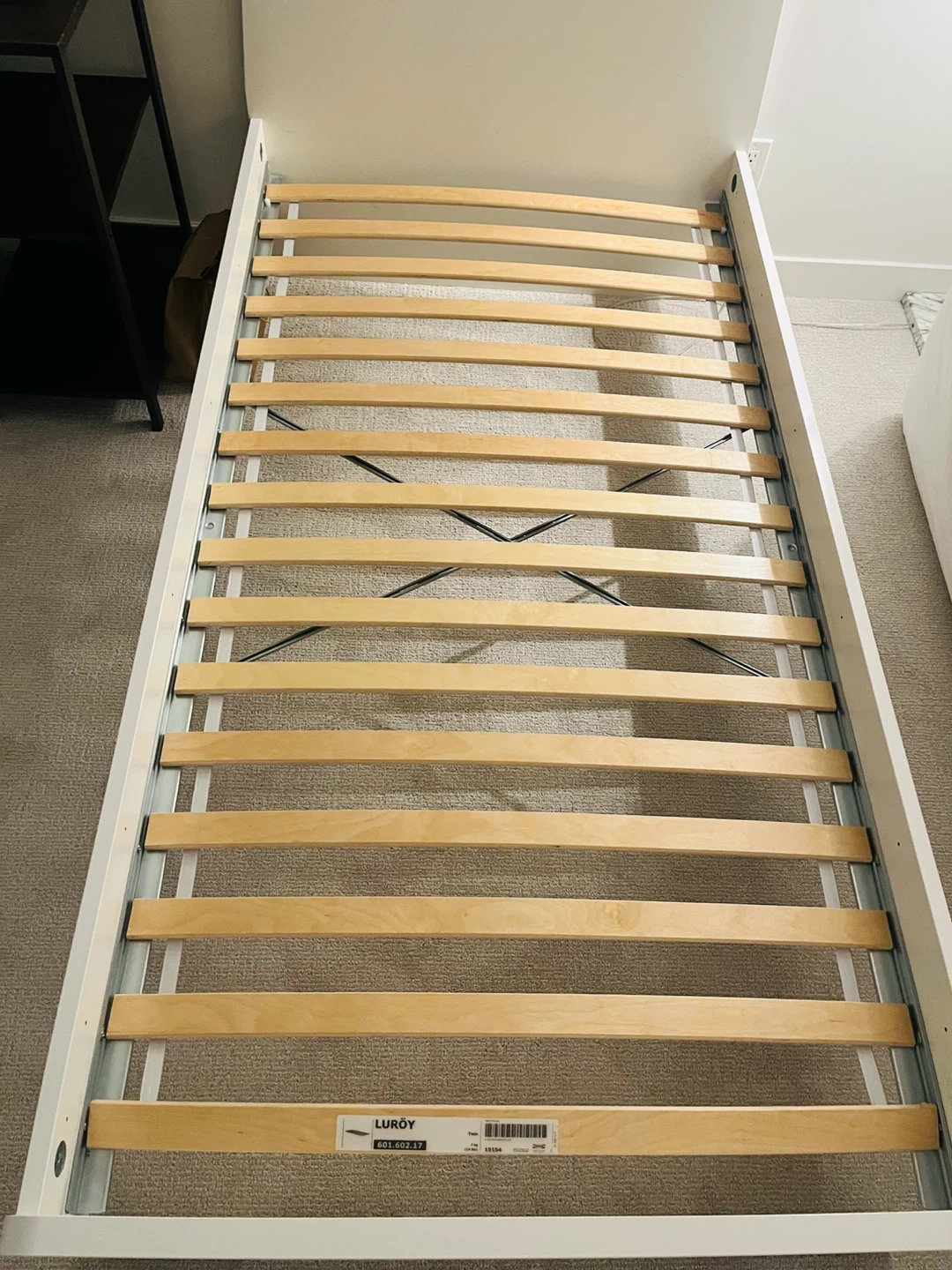 IKEA ASKVOLL twin bed frame and mattress - photo 3