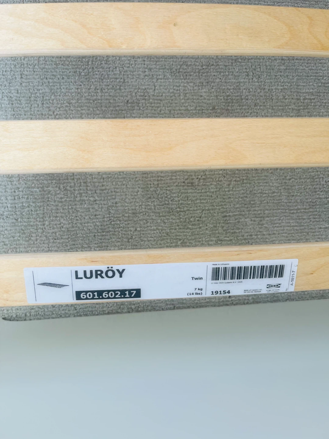 IKEA ASKVOLL twin bed frame and mattress - photo 4