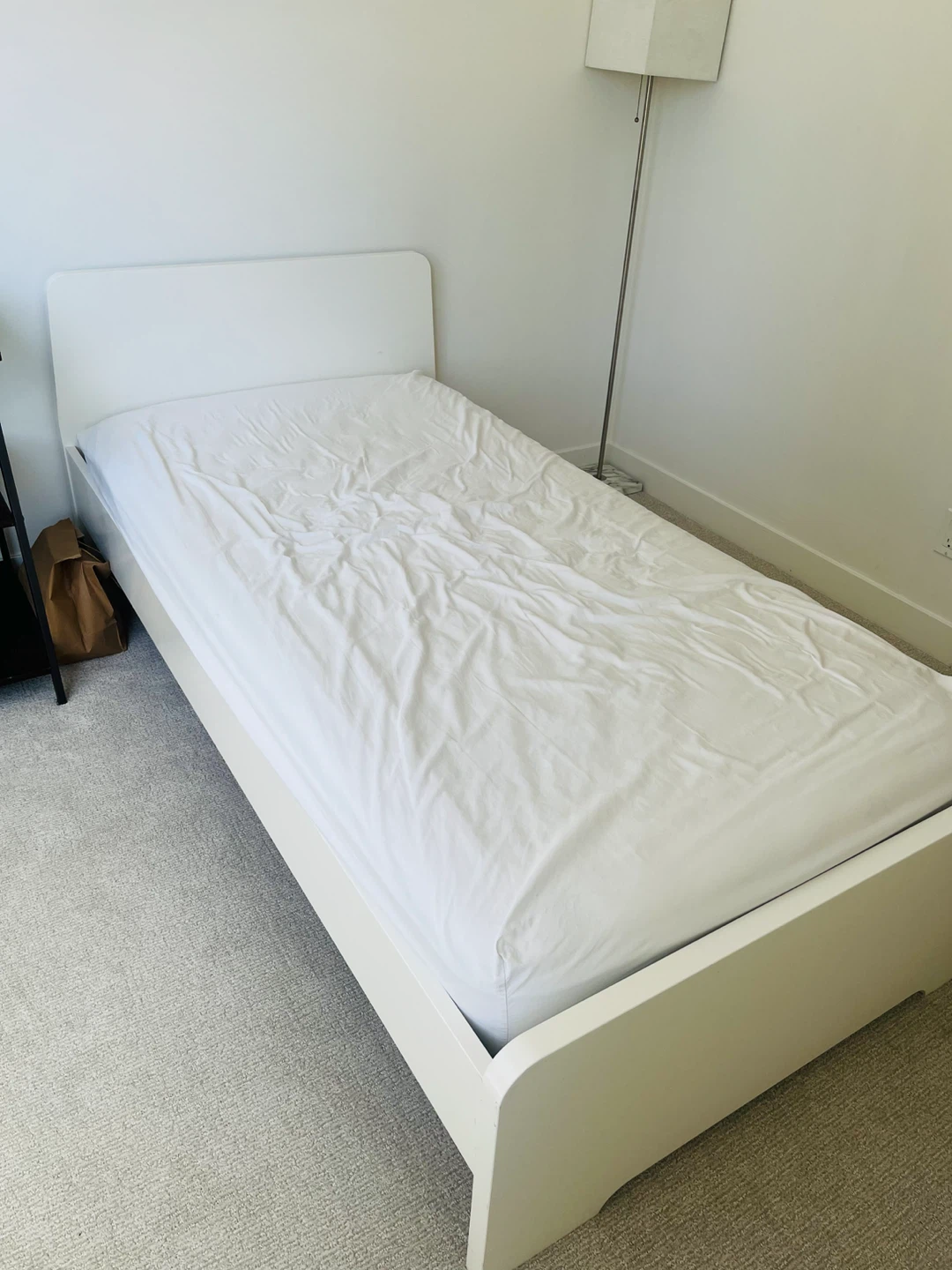 IKEA ASKVOLL twin bed frame and mattress