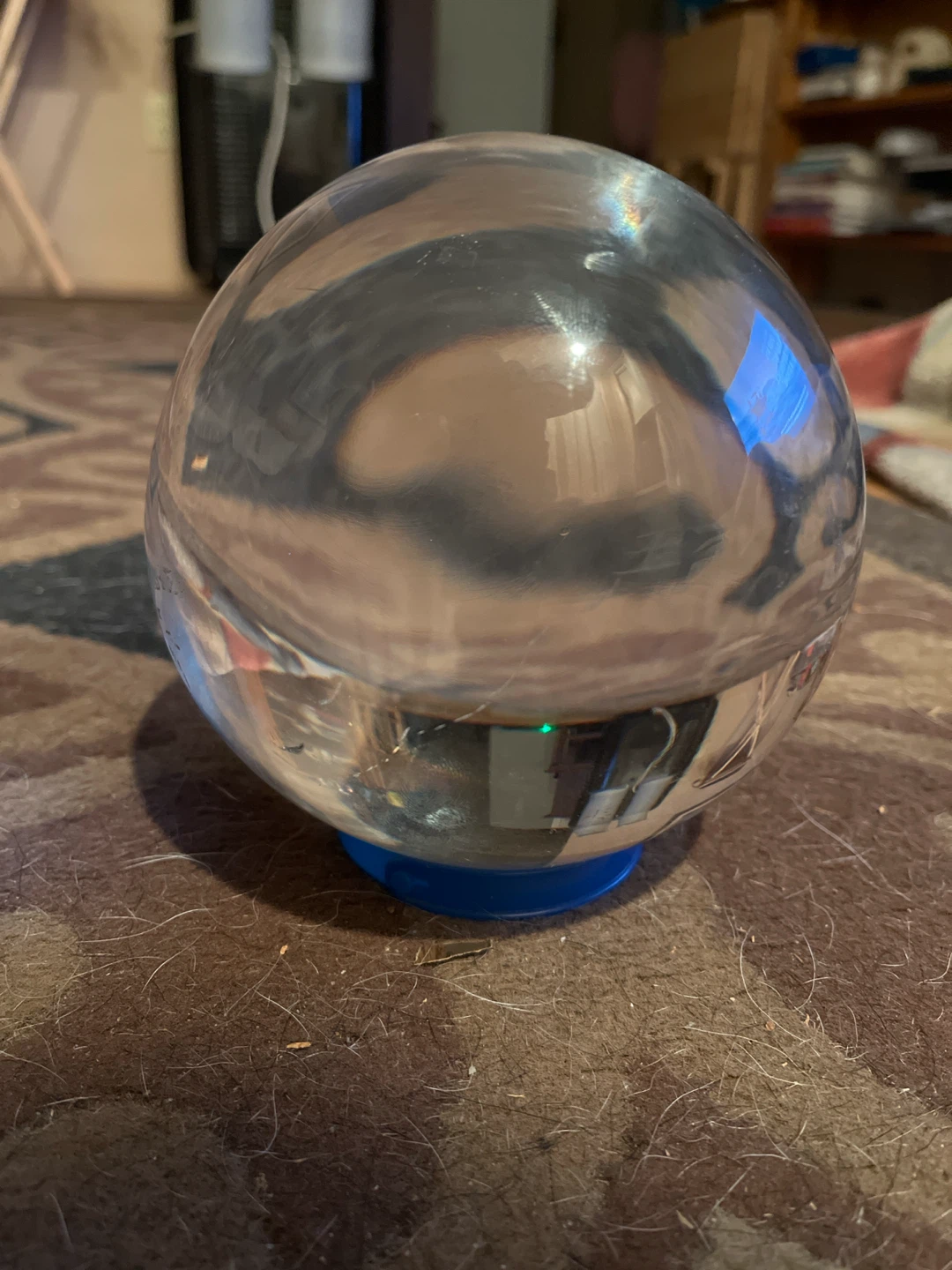 Clear glass crystal ball sphere - photo 2