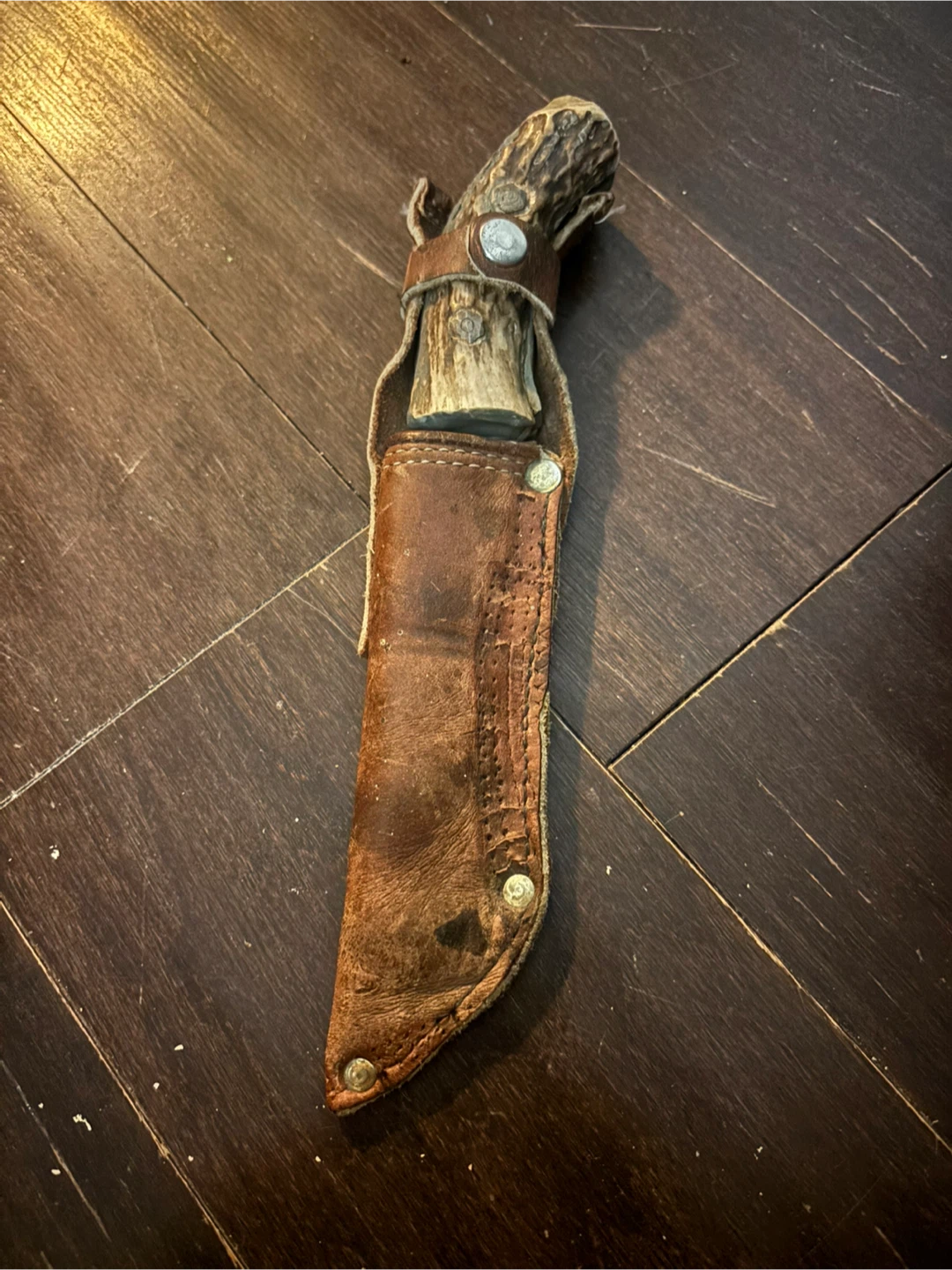 Hunting Knife with Antler Handle - photo 5