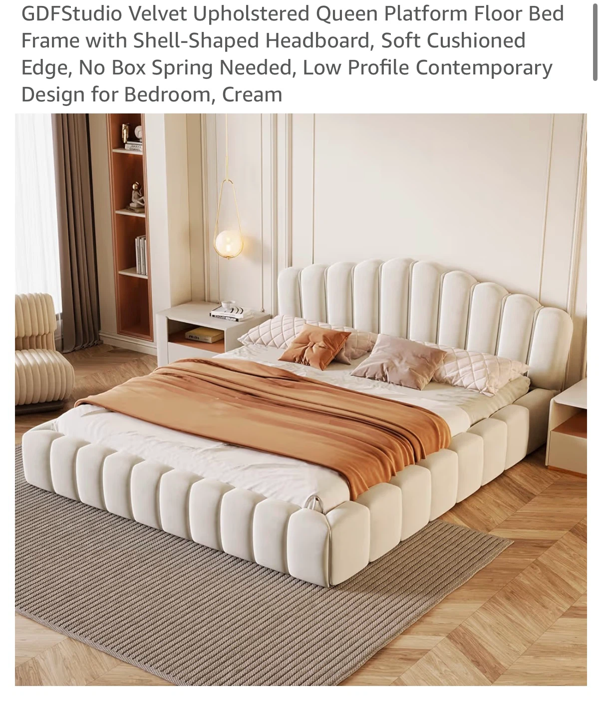 BrandNew BedFrame Queen Size | Creamy Color - photo 2