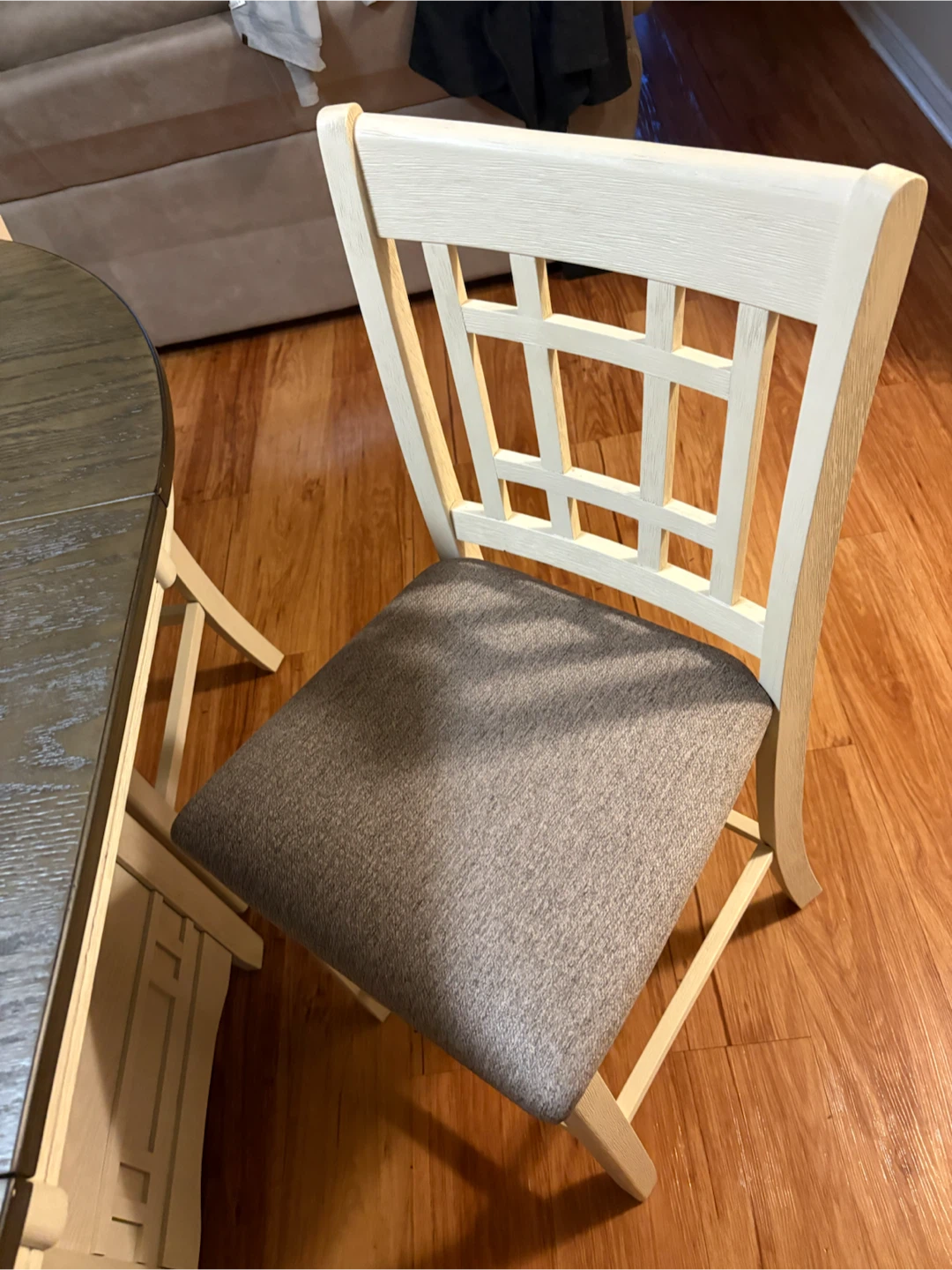 Oval  Wood Dining Table and 4 Chairs Set - photo 5