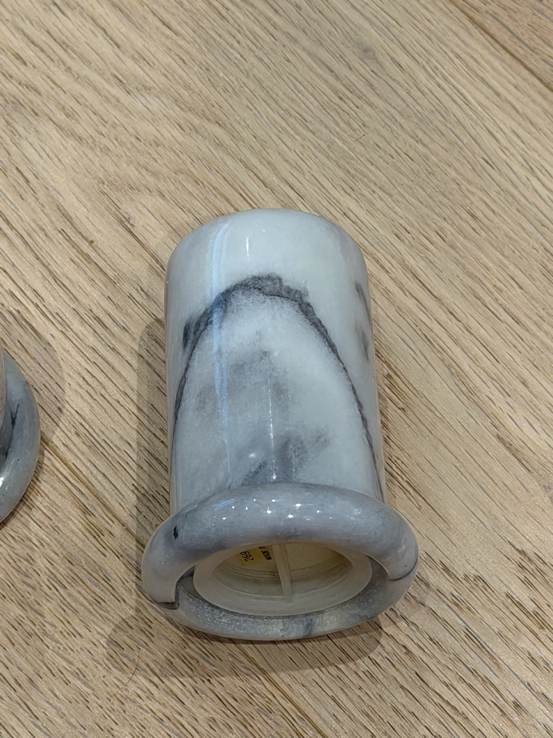 Set of Two Marble Salt and Pepper Shakers - photo 5
