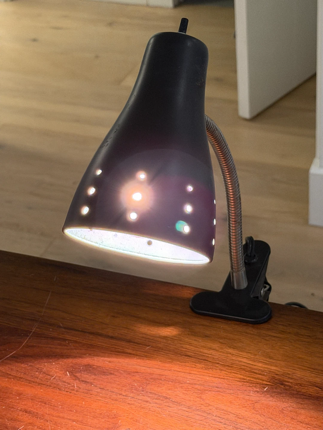 Black Clip-On Desk Lamp - photo 4