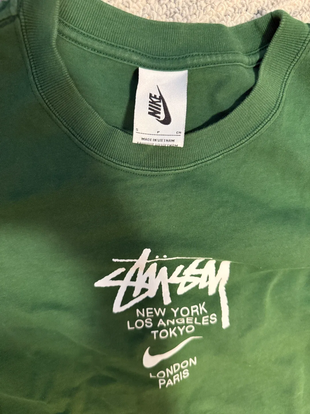 Nike x Stüssy Green T-Shirt - photo 3