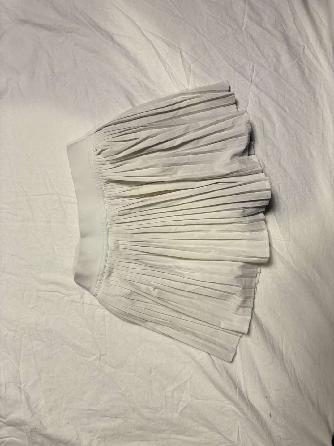 Lululemon White Pleated Court Skirt