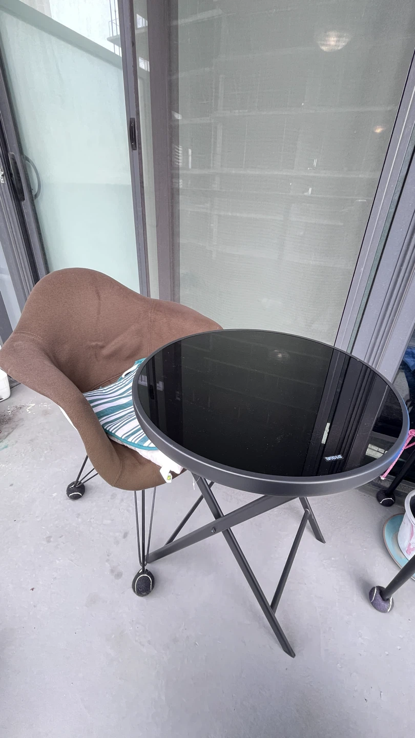 Small Glass Patio Table - photo 2