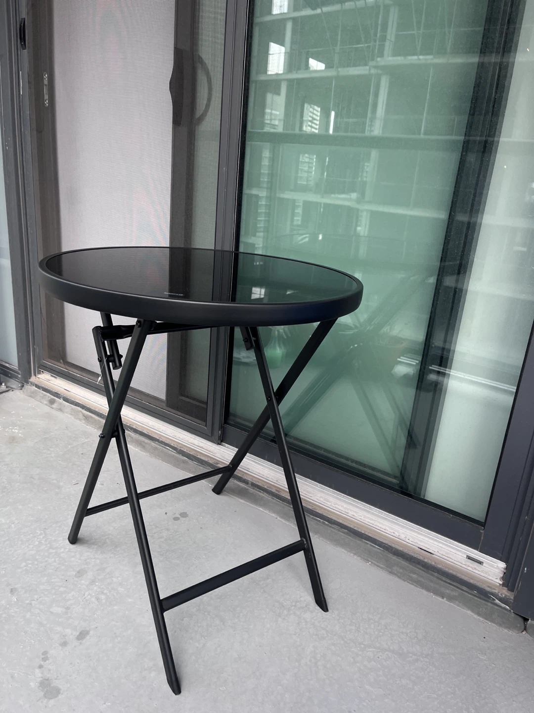 Small Glass Patio Table - photo 3