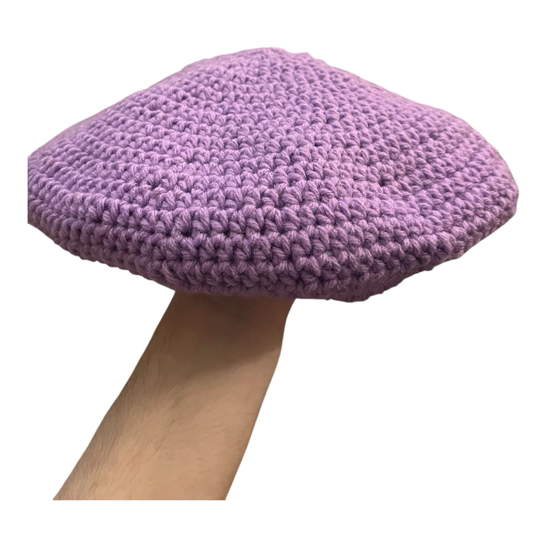 Purple Crochet Beret