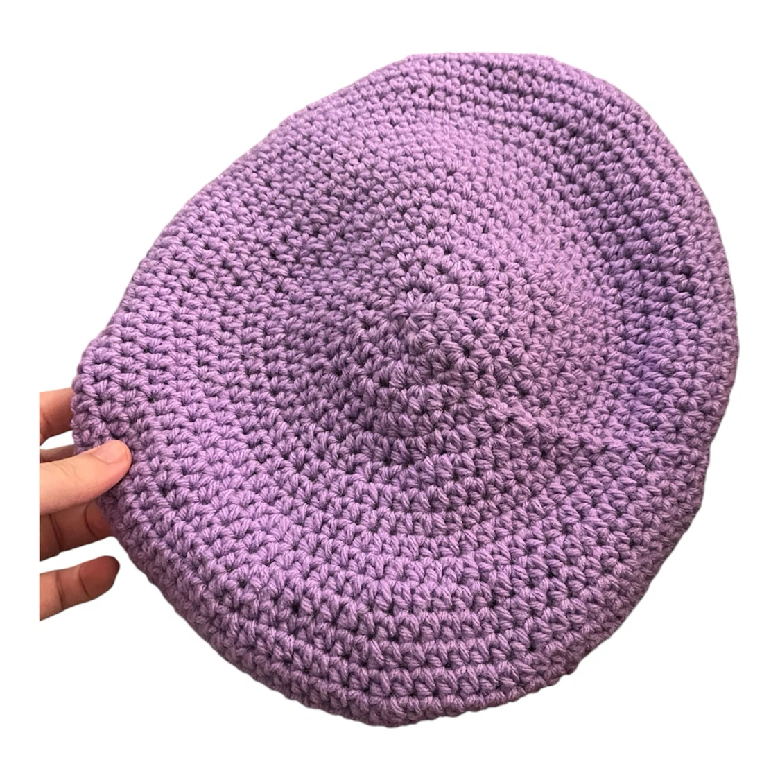 Purple Crochet Beret - photo 2