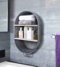Galvanized Metal Wall Shelf