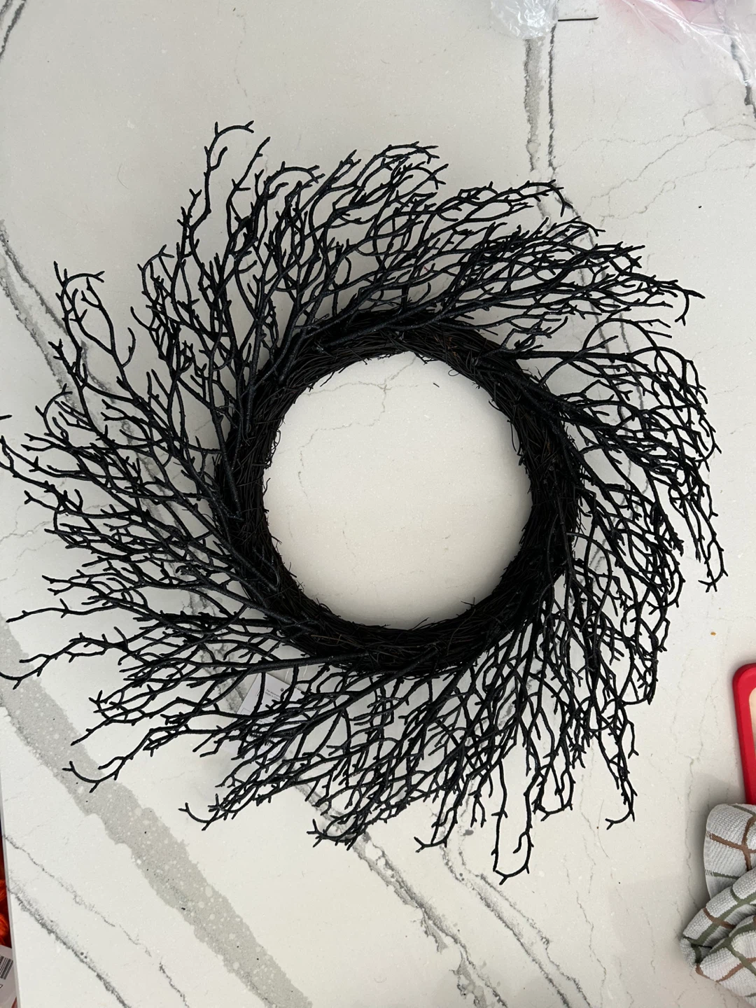 Black twig wreath