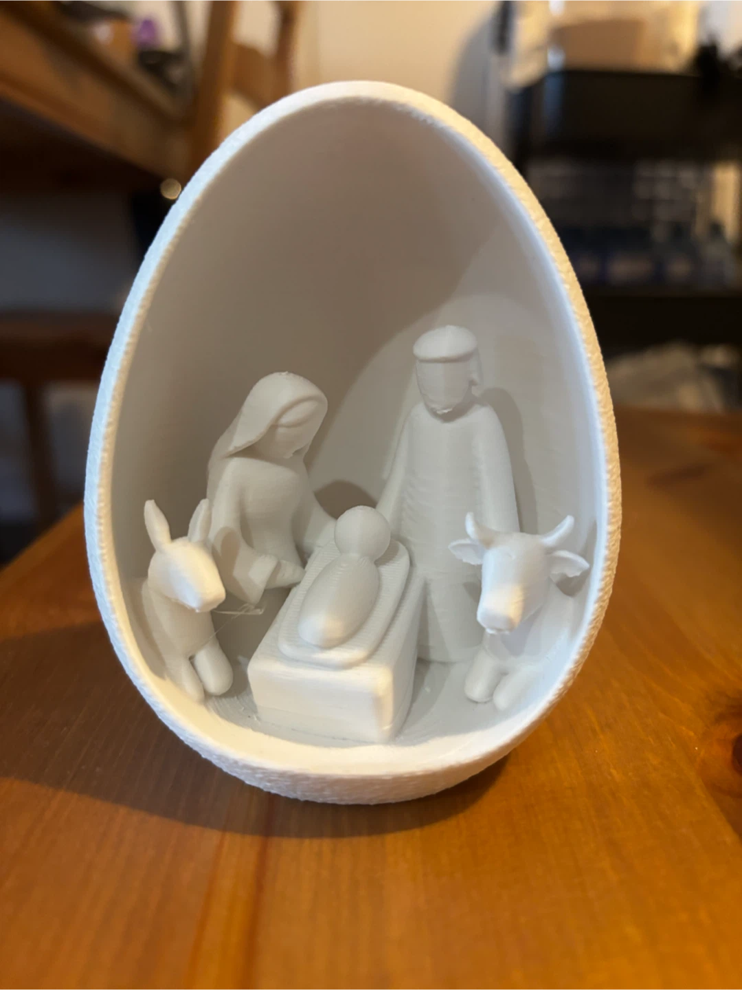 3D Printed Nativity Egg Scene