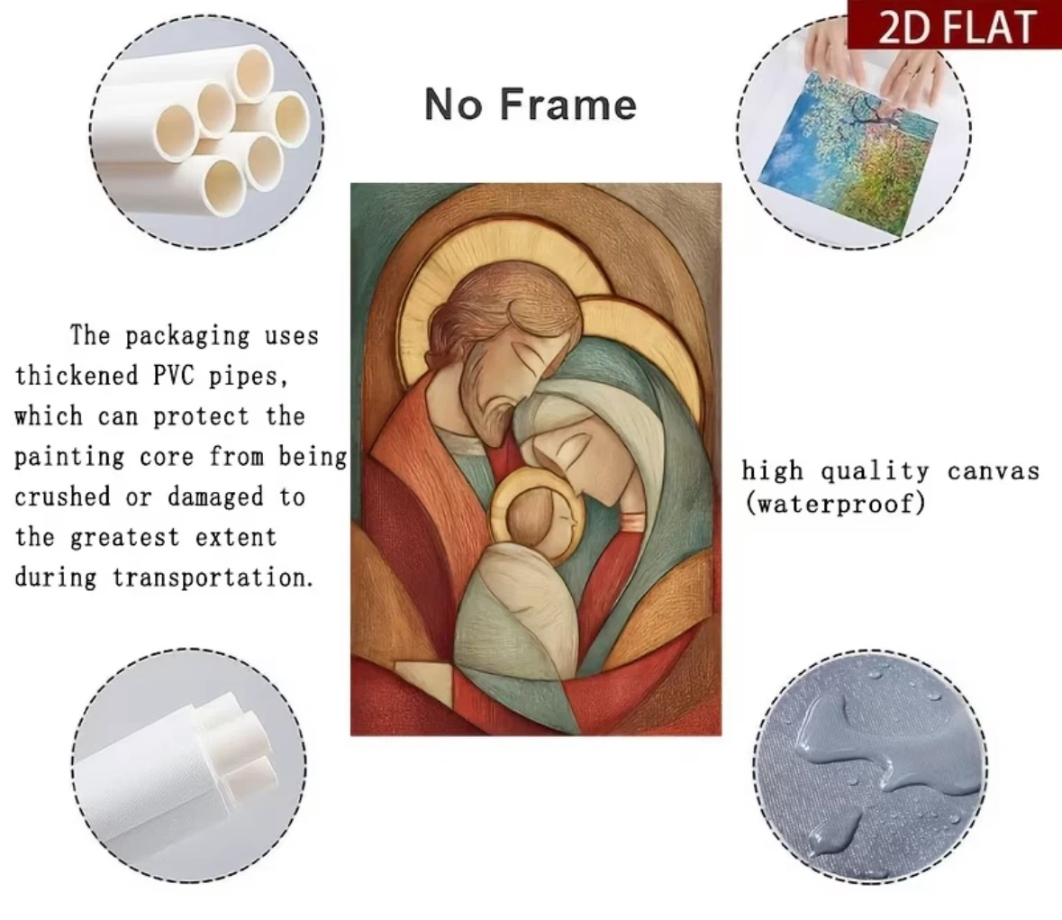 Holy Family Canvas Wall Art - photo 2