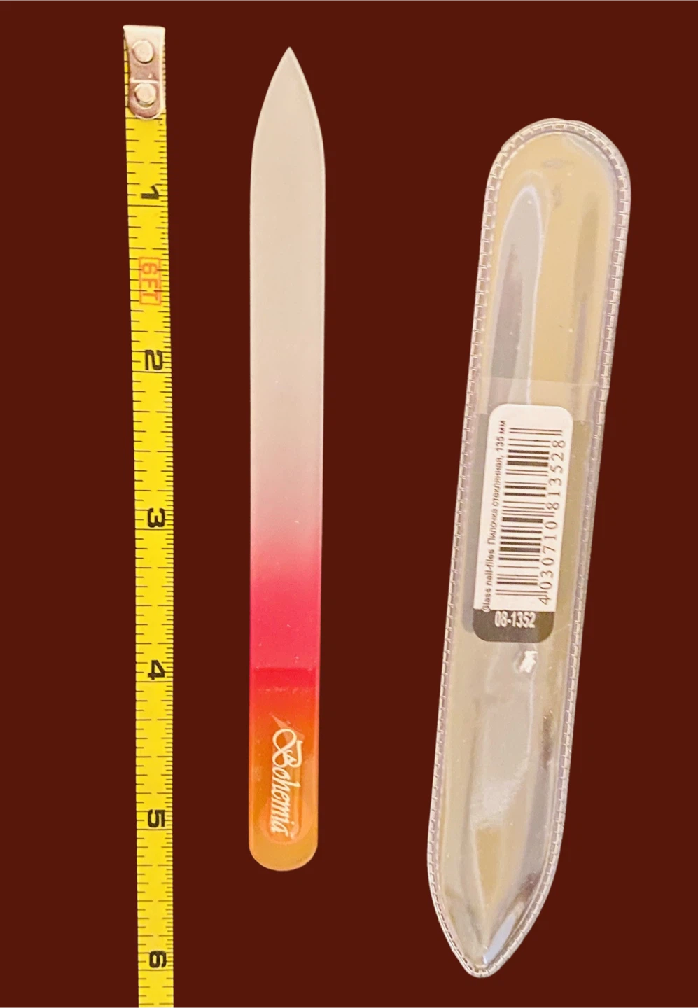 Bohemia Czech Glass Nail File