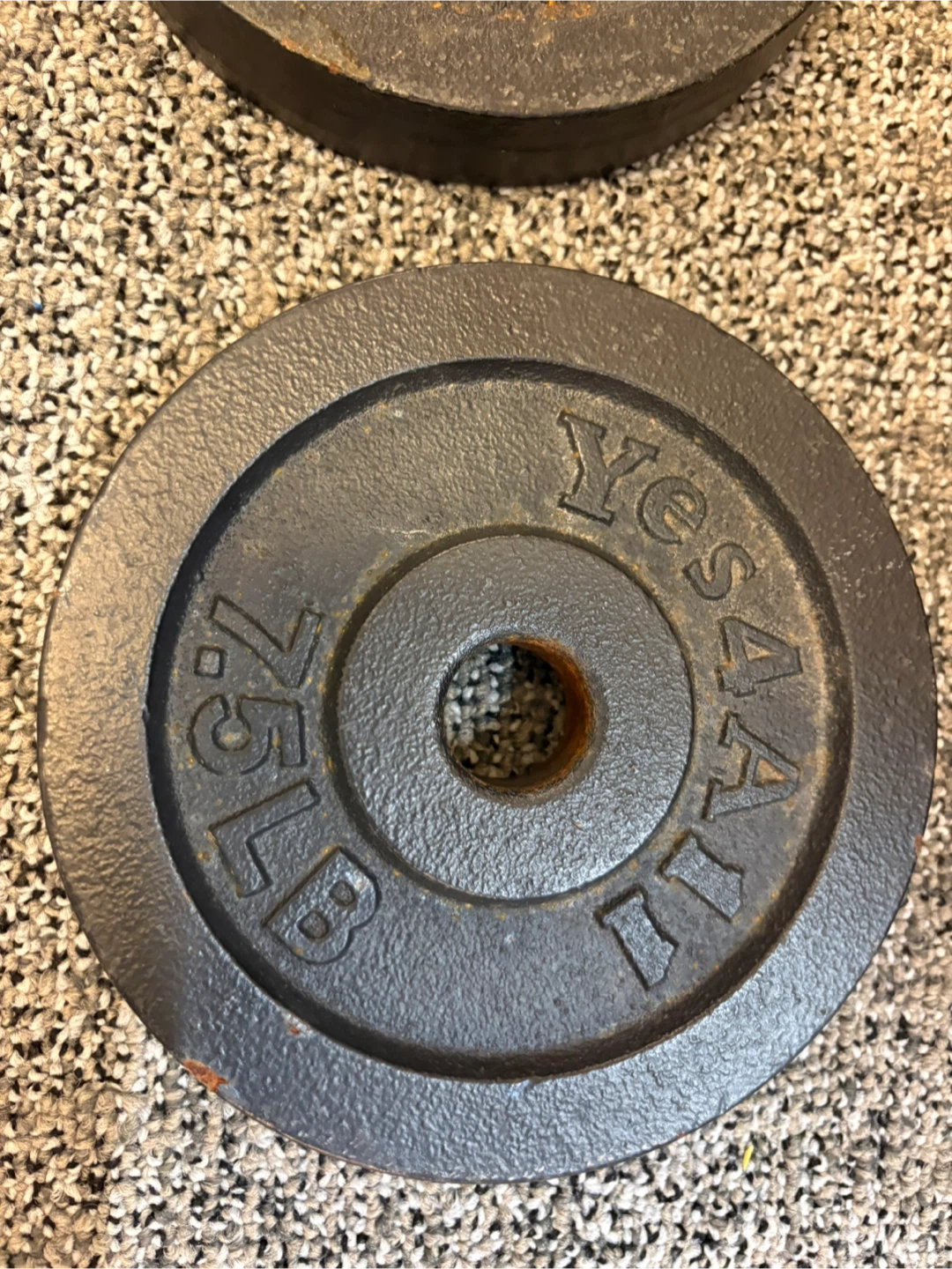 Yes4All 7.5lb Cast Iron Weight Plates - photo 2