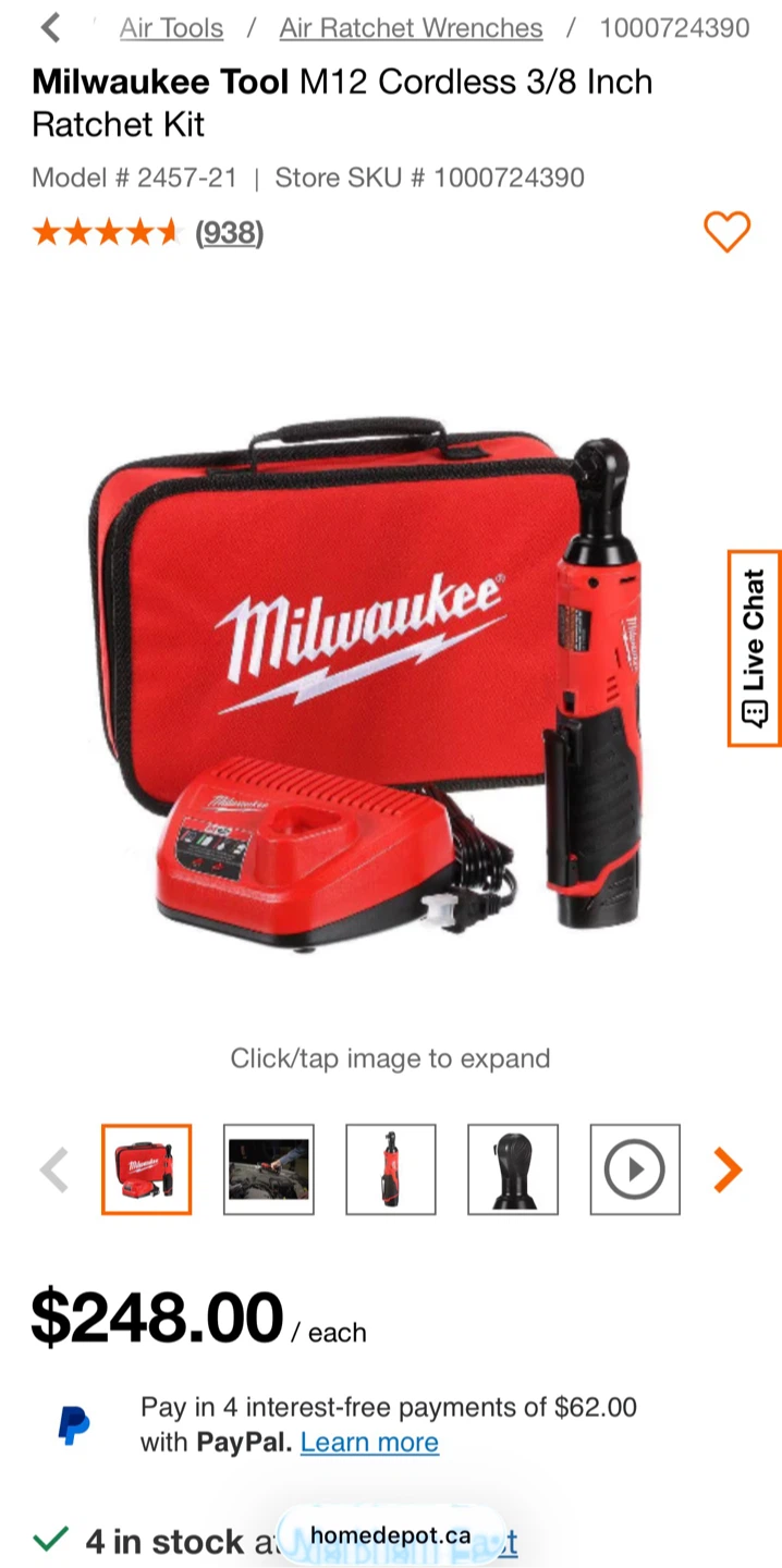 Milwaukee M12 Cordless 3/8 Inch Ratchet Kit - photo 3