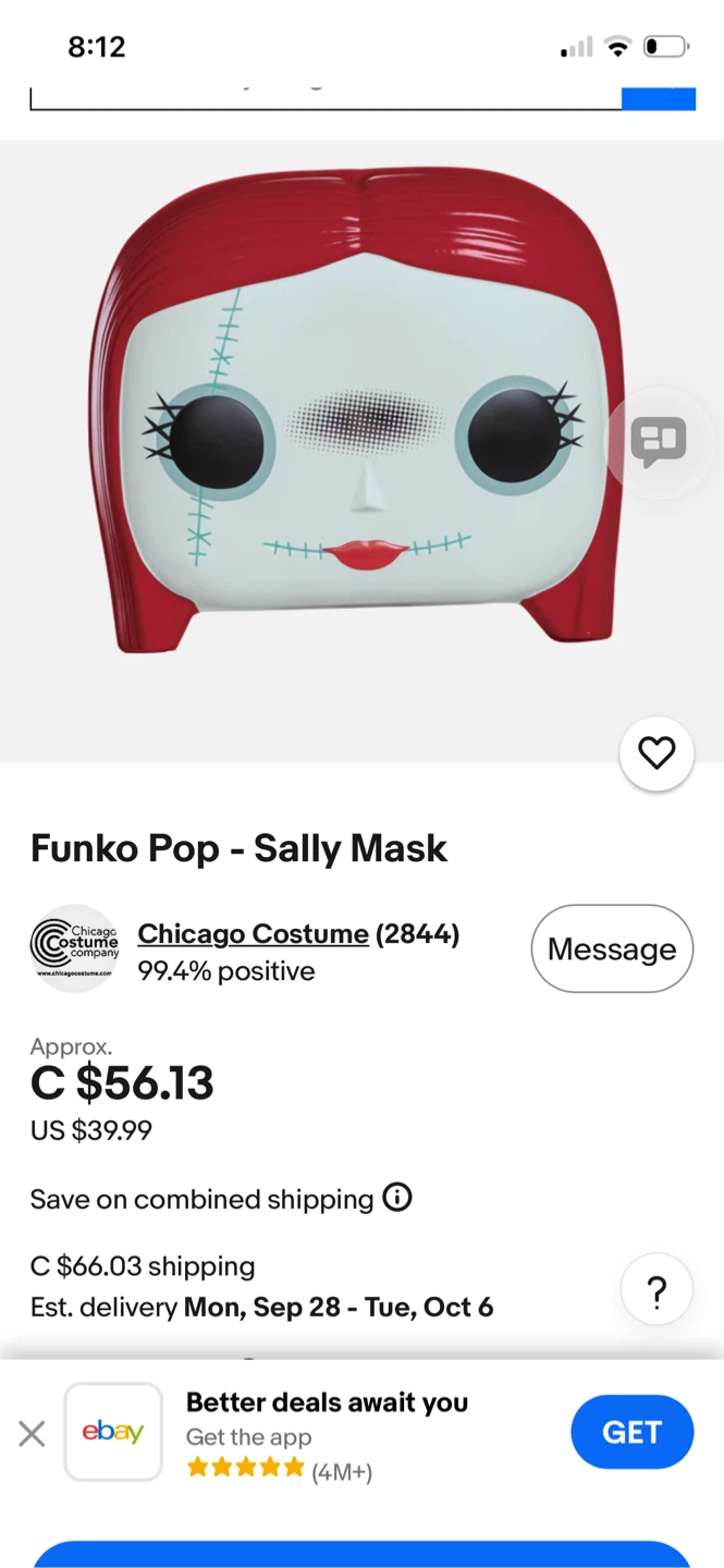 Funko Pop Sally Mask - photo 3