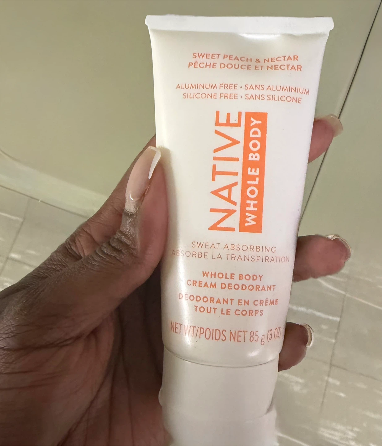 Native Whole Body Cream Deodorant - Sweet Peach & Nectar