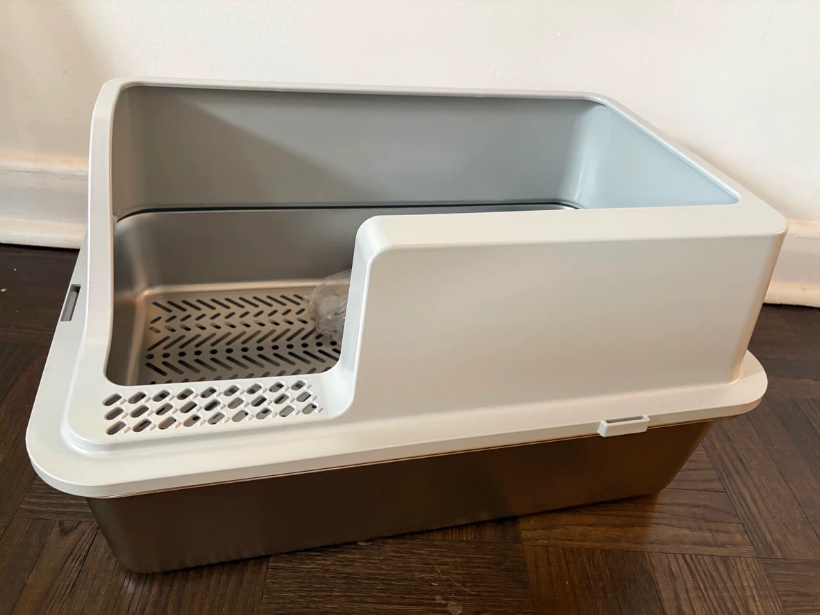 NEW Stainless Steel Sifting Cat Litter Box - photo 2