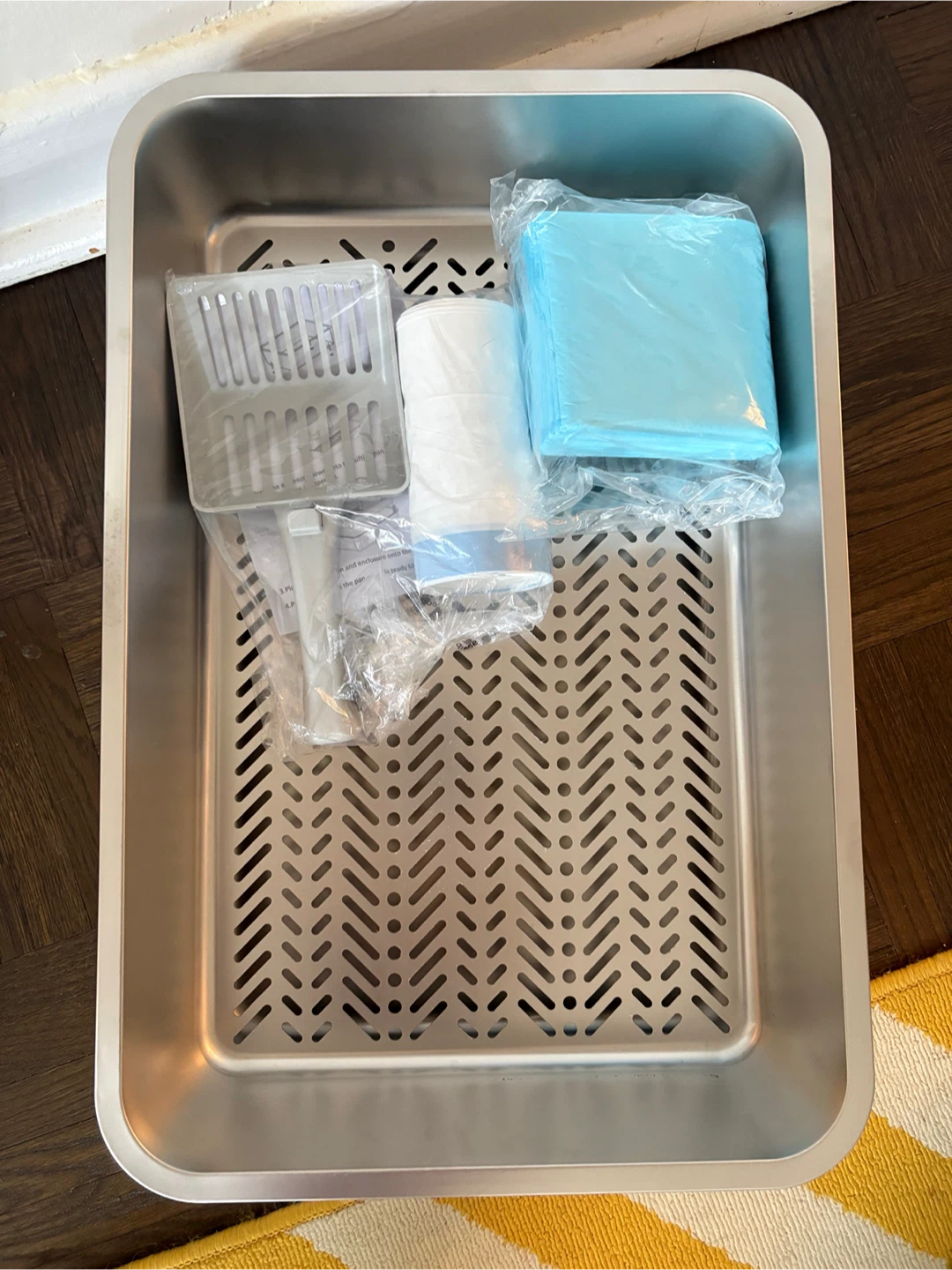 NEW Stainless Steel Sifting Cat Litter Box - photo 3