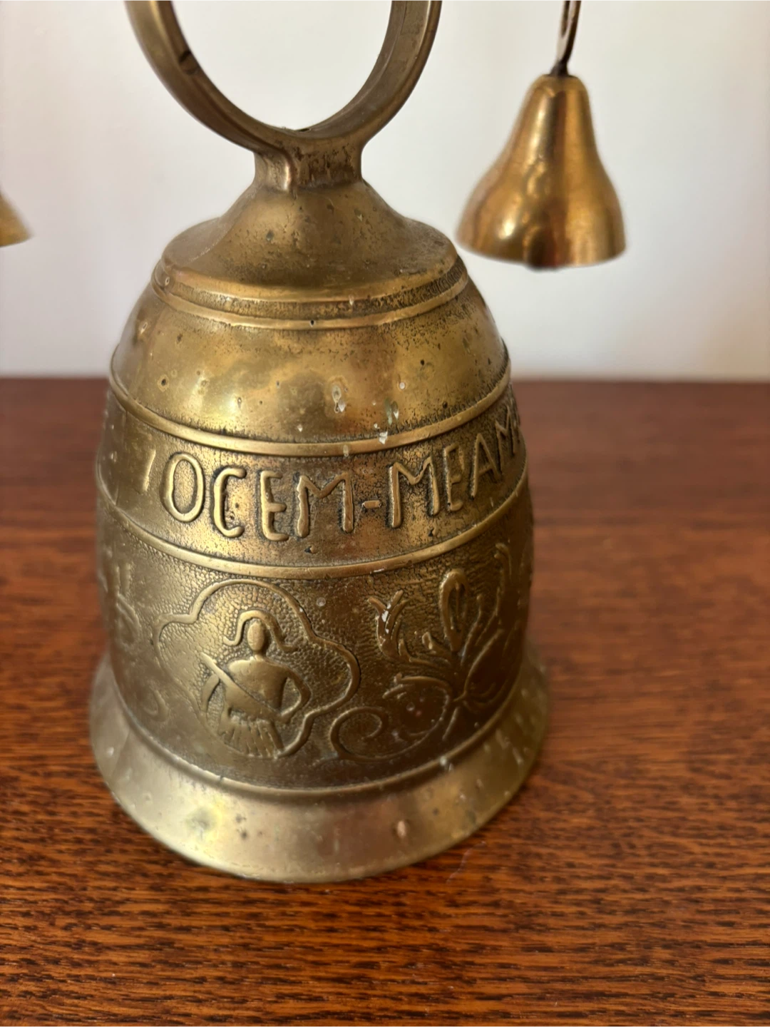 Vintage Brass Monastery Wall Bell - photo 4