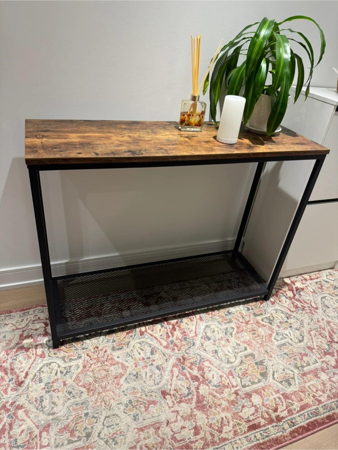 Rustic Industrial Console Table