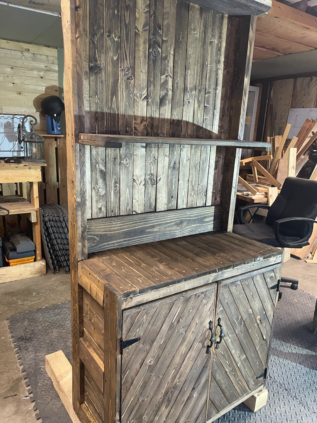 Rustic Handcrafted Wooden Hutch - photo 2