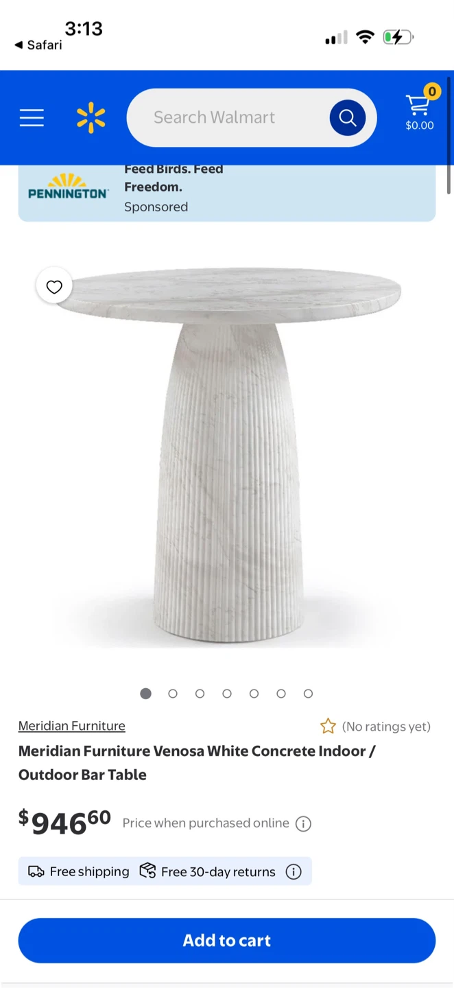 Brand new travertine console table - photo 2