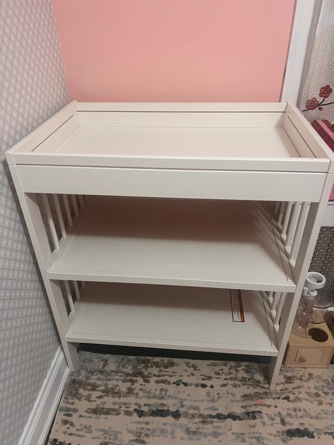 IKEA Changing Table with brand new VÄDRA Mat and