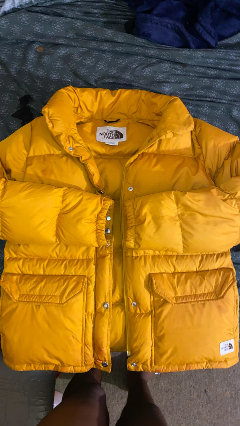 The North Face Yellow Puffer Jacket