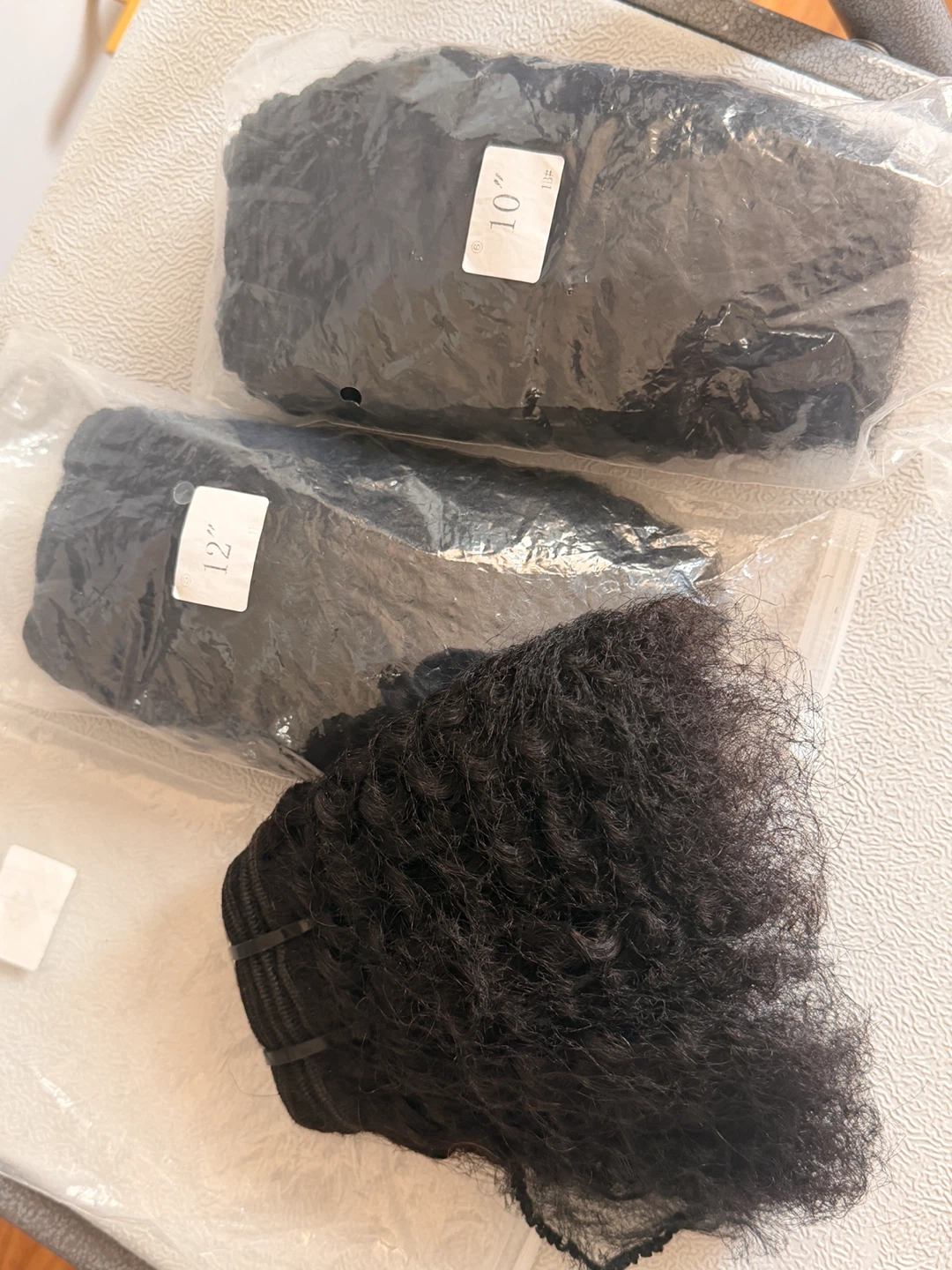 Black Curly Hair Extensions 10 inch and 12 inch - photo 2