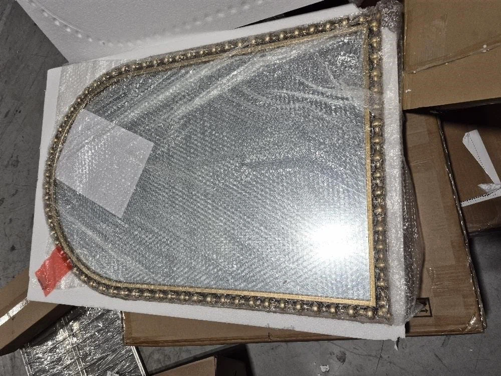 Arched Gold Beaded Wall Mirror - photo 2