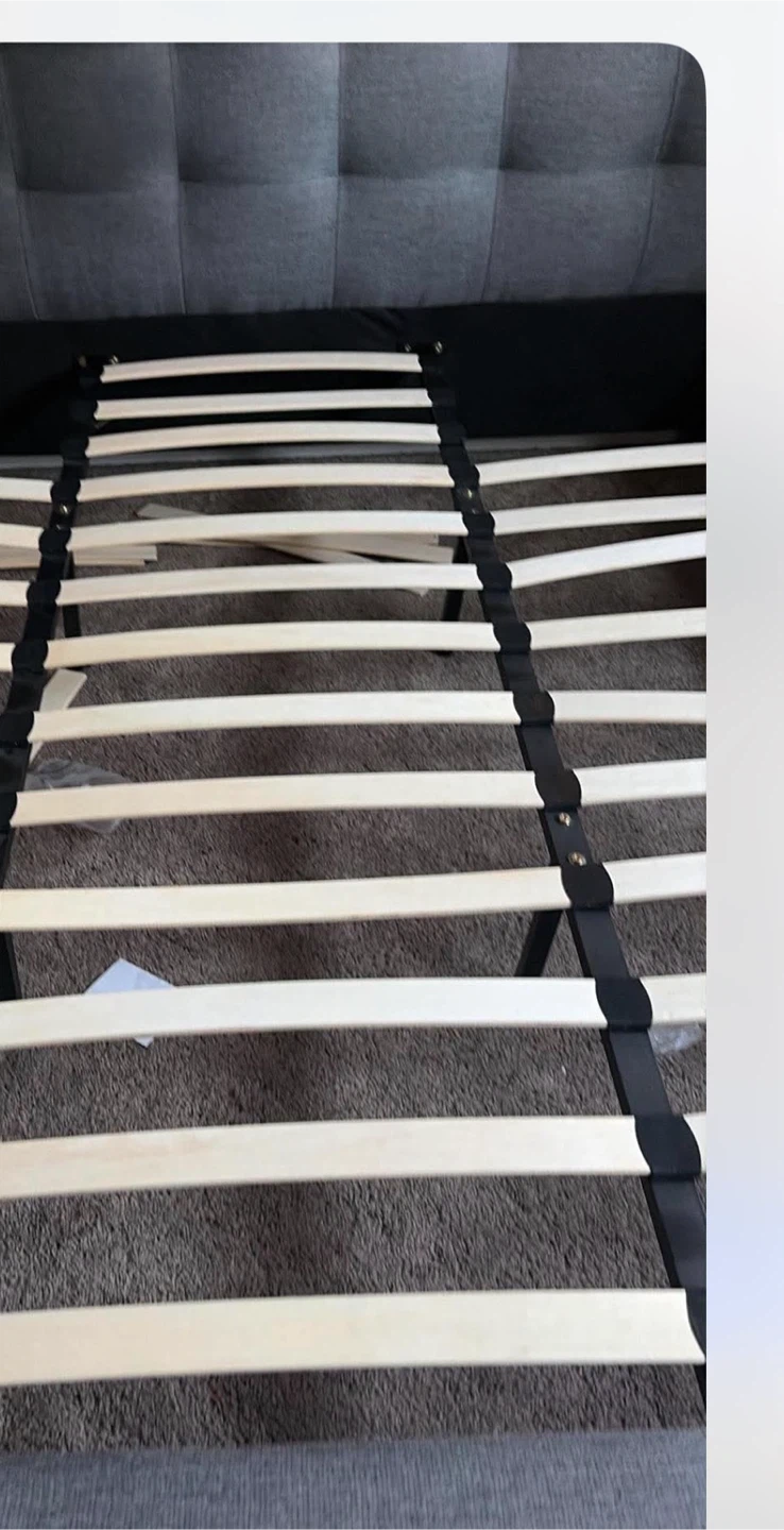 Tufted Upholstered Bed Frame king size
