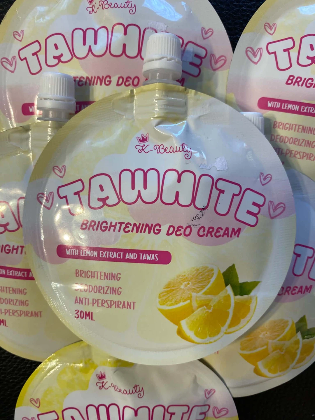 6 K-Beauty Tawhite Brightening Deo Cream Pouches