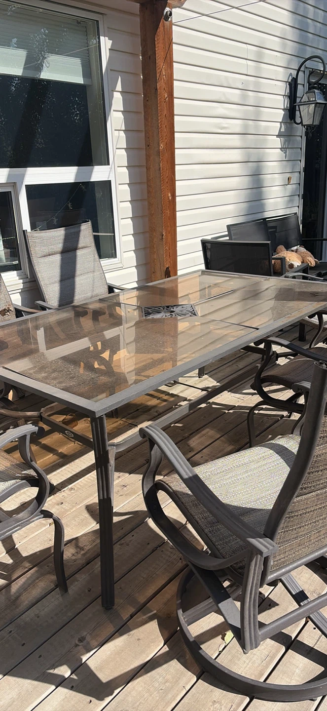 Outdoor Dining Set with 6 Chairs