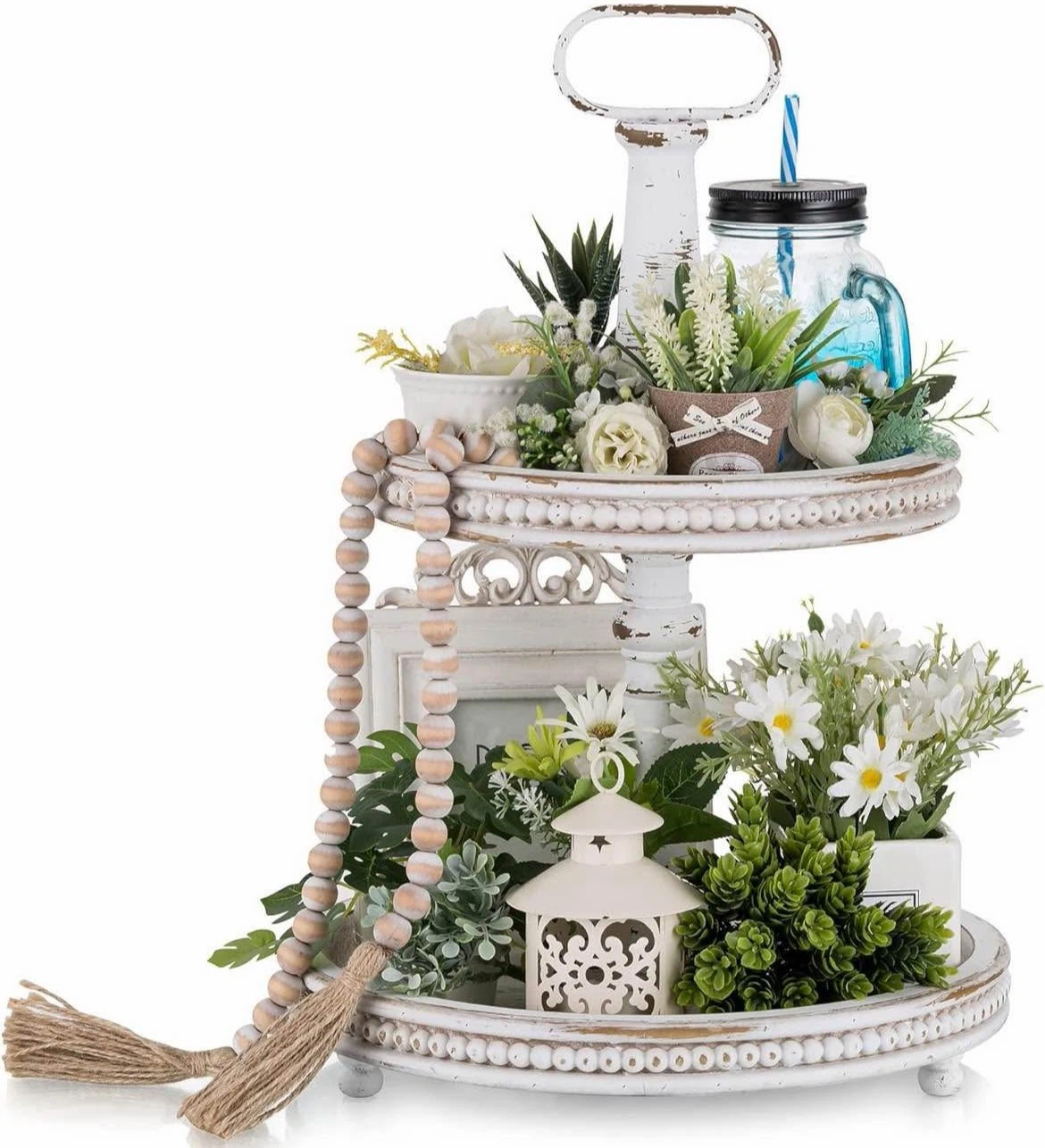 Decorative Tiered Tray Stand - photo 2