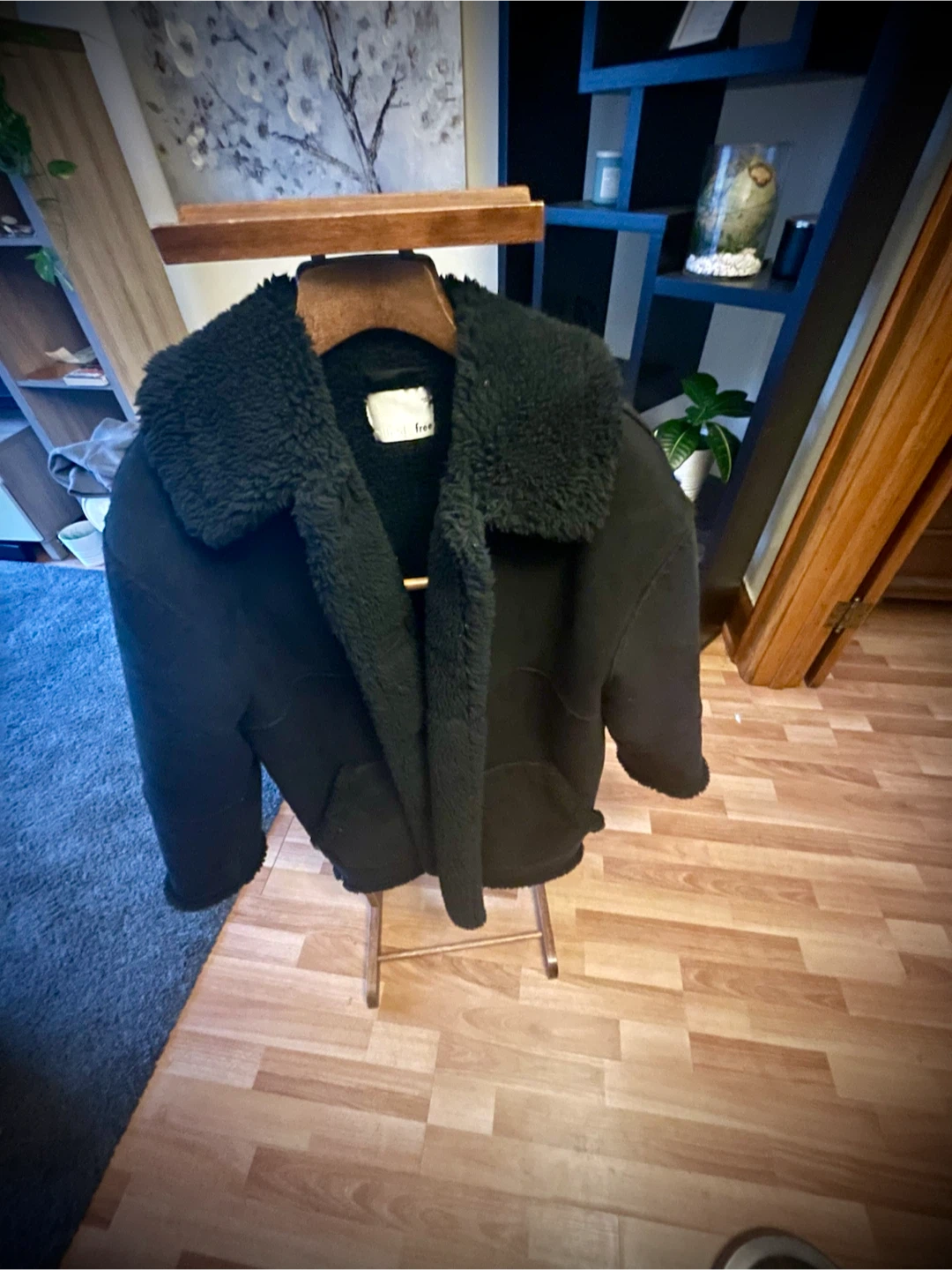 ARITZIA Wilfred Free Arctic Sherpa-lined Faux Suede Jacket. - photo 2