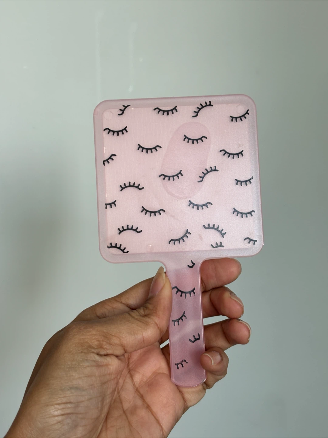 Pink Eyelash Print Hand Mirror - photo 2