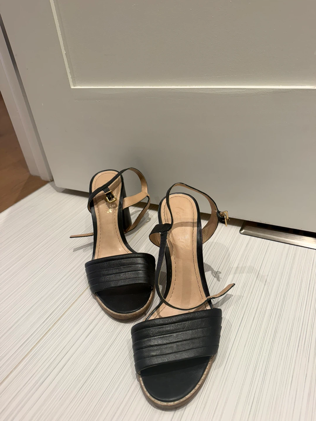 Black Block Heel Sandals - photo 2