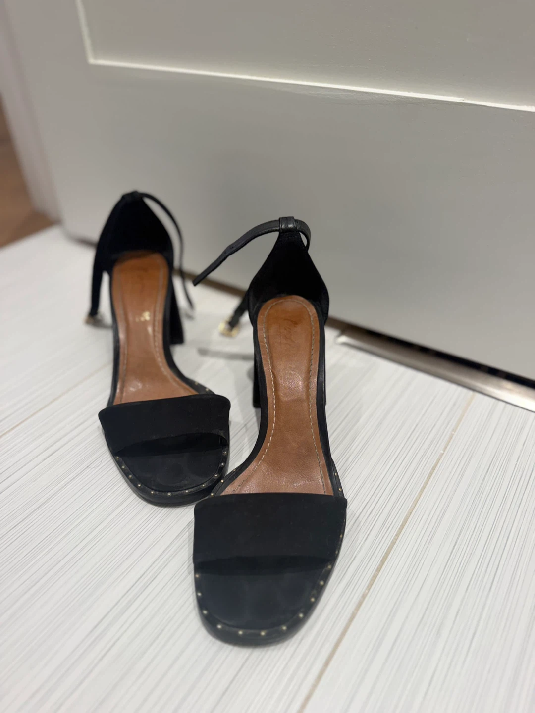 Black Block Heel Sandals - photo 3